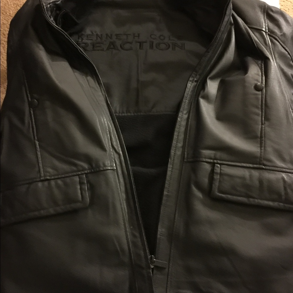 Kenneth Cole leather coat
